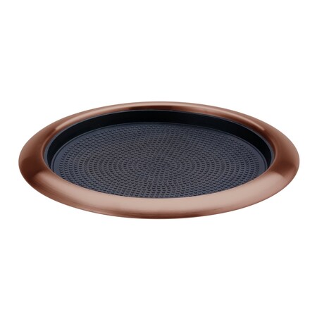 Service Ideas Tray with Removable Insert, 9" Round, Stainless Steel, Rose Gold TR119RIRG